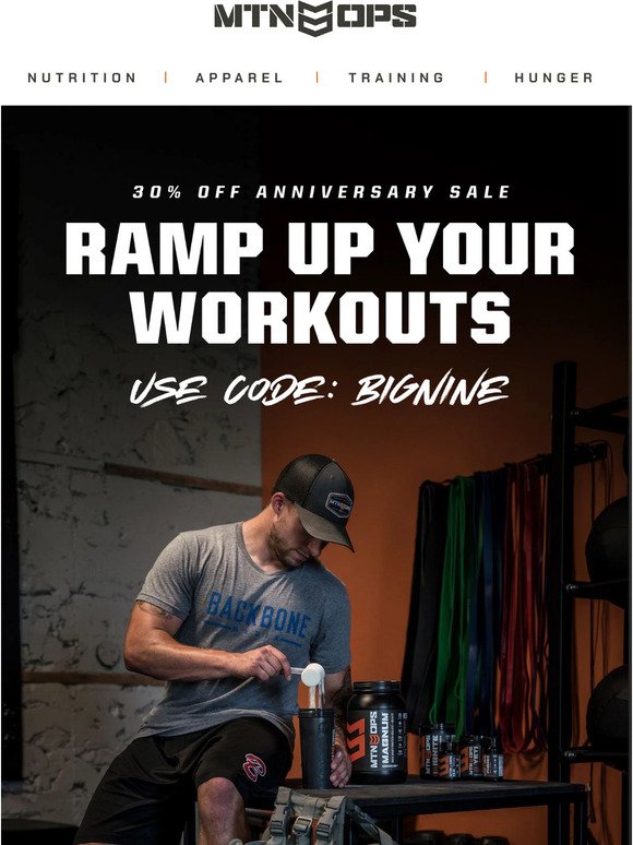 Build your strength and save! 30% off strength products!