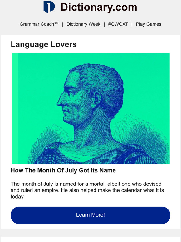 How Did The Month Of July Get Its Name? Milled