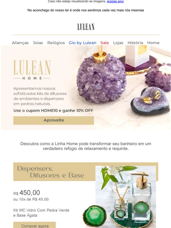 Decore seu banheiro com a Linha Home! Cupom de 10% OFF + 5% à vista! ﻿💘