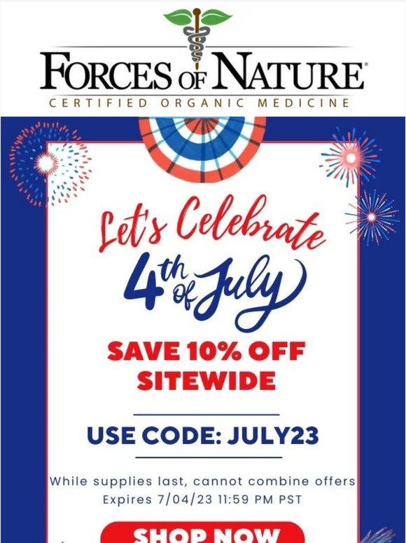 10% OFF Sitewide: Celebrate Independence Day with Us