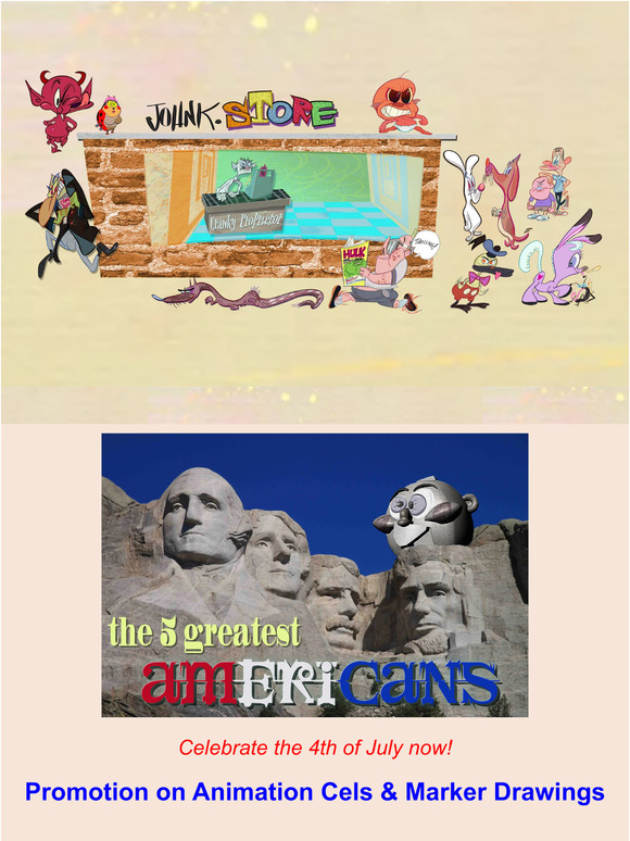 4th of July Sale: Discounts on Original Cels & R&S Marker Drawings  🎇