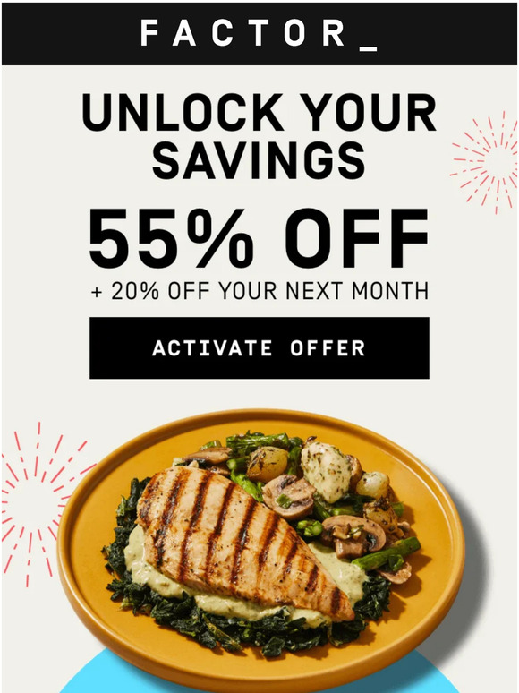 You Can Currently Get 50% Off Factor 75 Meals & Dinner Has Never Been  Easier (or More Affordable!) – SheKnows