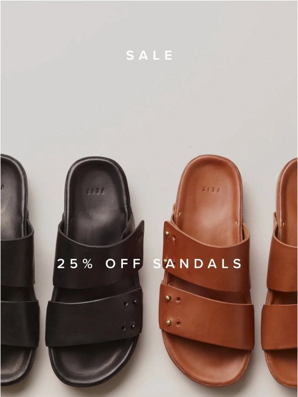 SALE | 25% Off Two Strap Sandals