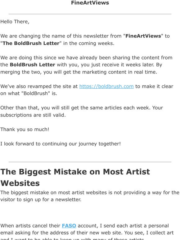 The Biggest Mistake on Most Artist Websites (Clint Watson)