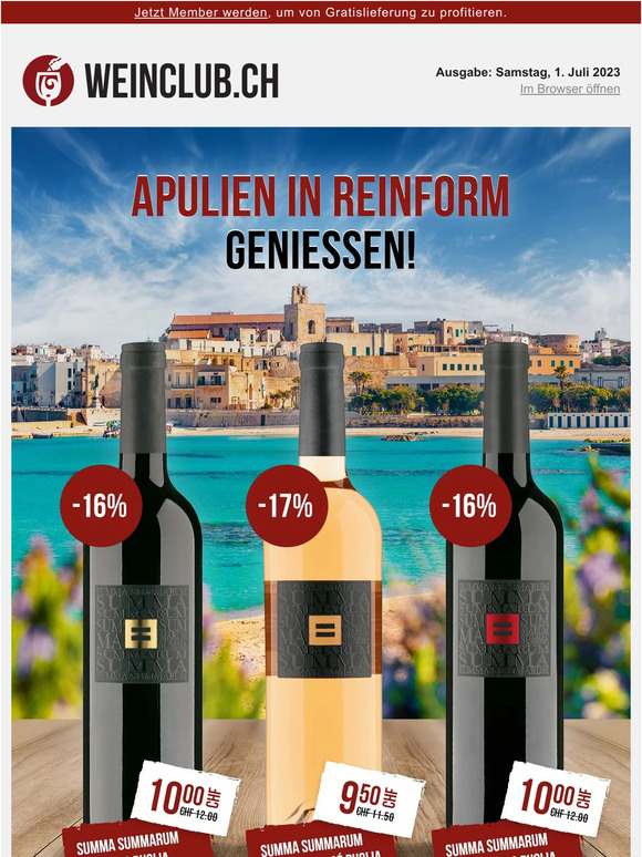 Einführungsrabatt: Summa Summarum Apulien 🇮🇹