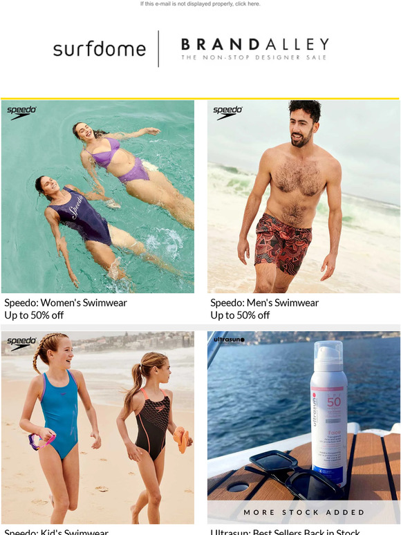 Speedo, TOMS, Maze Garden Furniture, Crew Clothing, Replay & Hanky Panky
