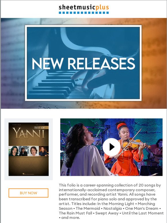 🎼 Discover New & Noteworthy Releases from Yanni, Disney & More