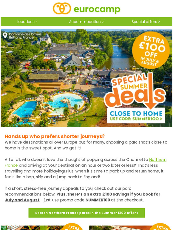 More holiday and less travel - sound good to you?