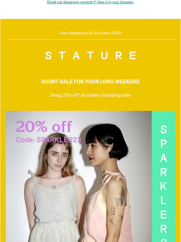 4th Sale: Take 20% Off Sitewide 🎆