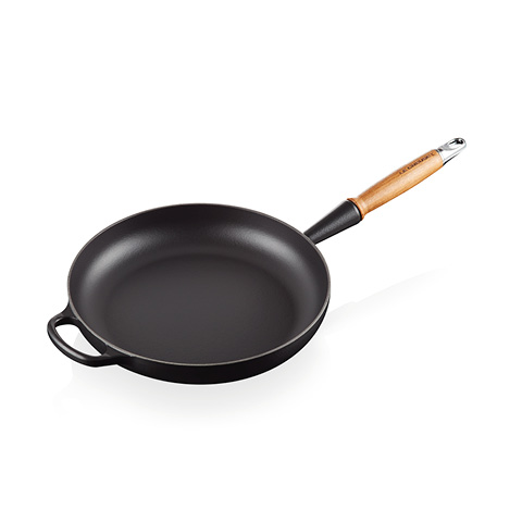 Le Creuset Bratpfanne m. Holzgriff Gusseisen schwarz 28cm
