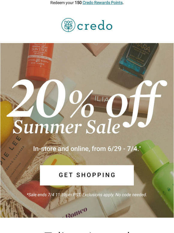 The Summer Sale is heating up—shop 20% off