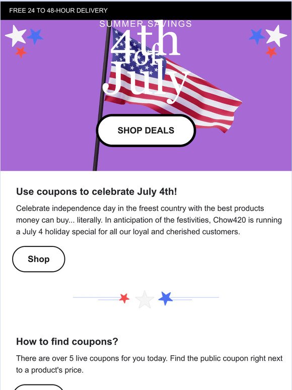 July 4th SALE starts NOW 🎉
