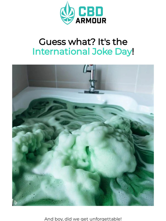 Hold your laughter... we've got a foamtastic story for International Joke Day!
