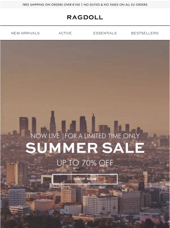 SUMMER SALE NOW LIVE | UP TO 70% OFF ☀️