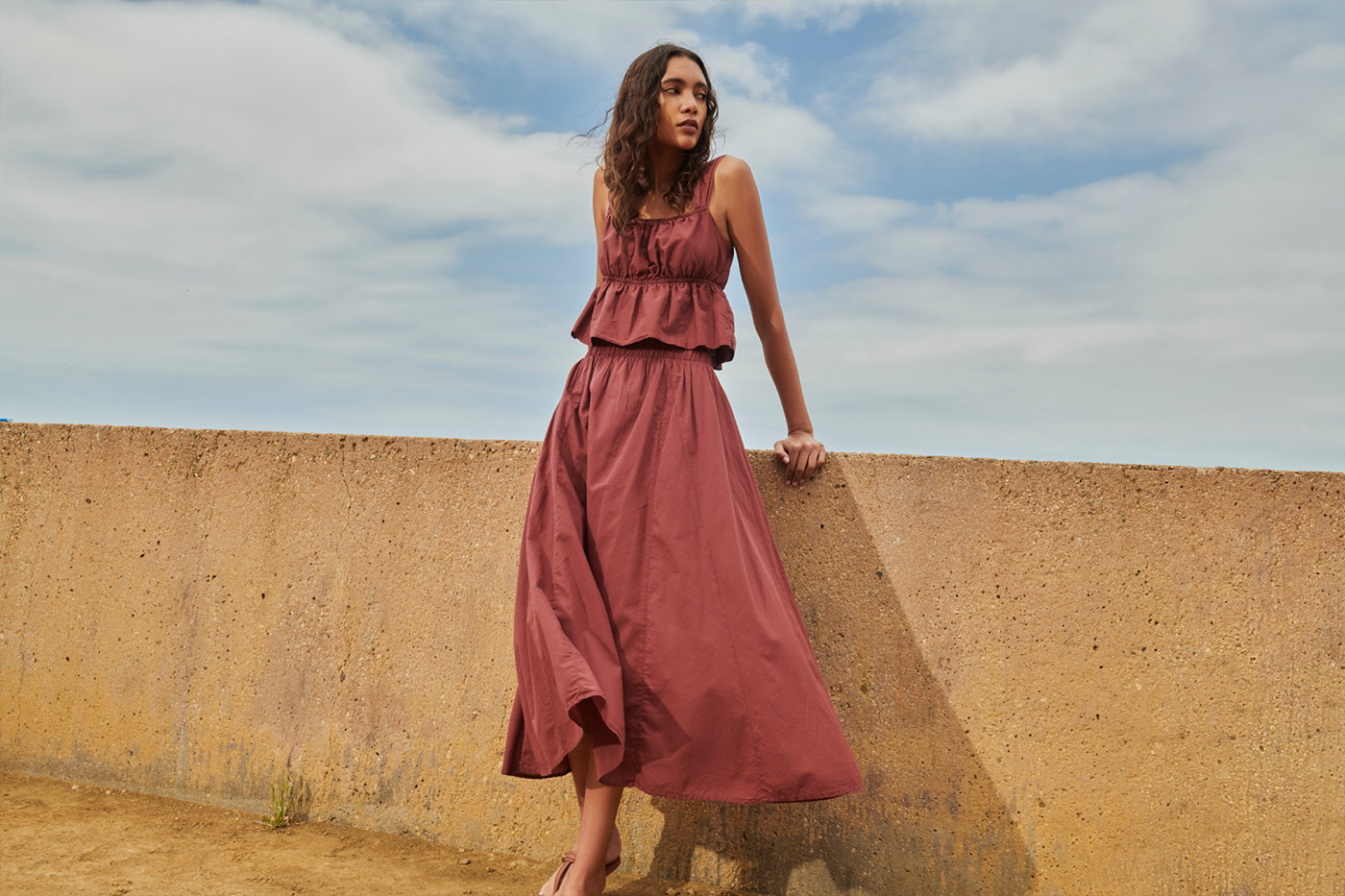 Petra Gored Maxi Skirt | NATION LTD