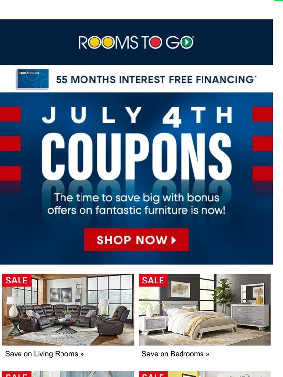 Big July 4th coupon savings! Limited time only!