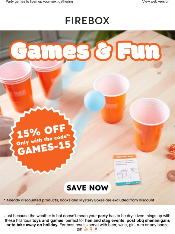 15% off all games and toys is no joke 😅