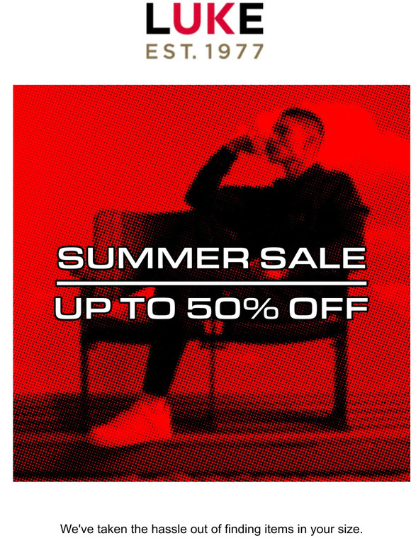 SUMMER SALE - Shop in your size
