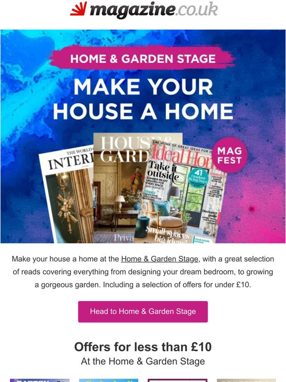 Home & Garden titles | Under £10