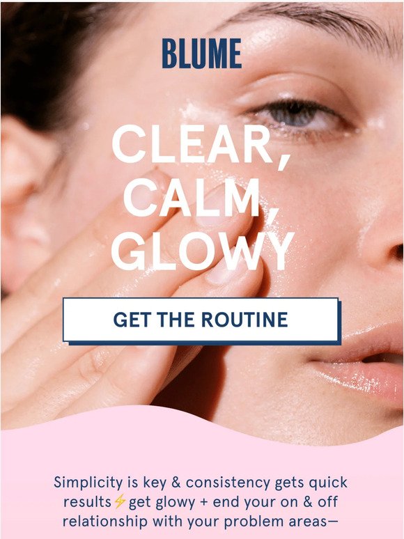 4 steps to clear, calm, GLOWY skin ✨