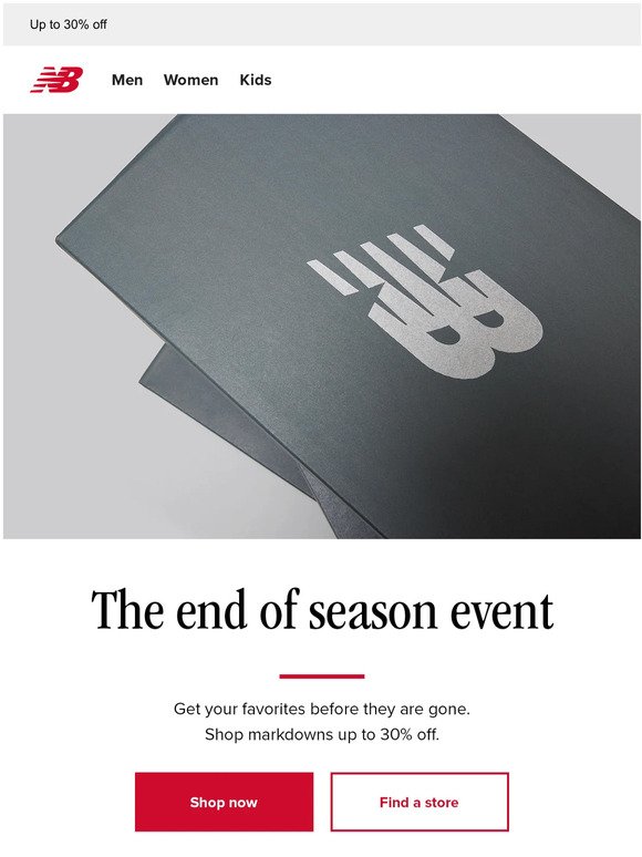 End of season event: New markdowns