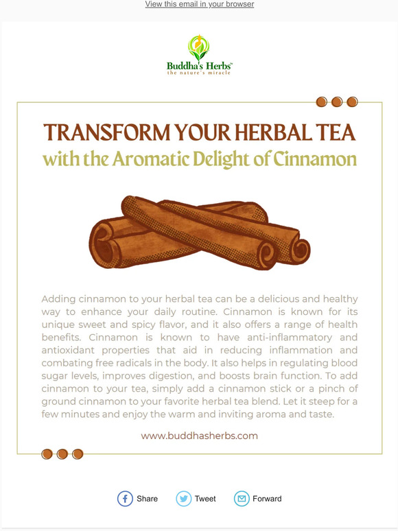 Transform Your Herbal Tea with the Aromatic Delight of Cinnamon