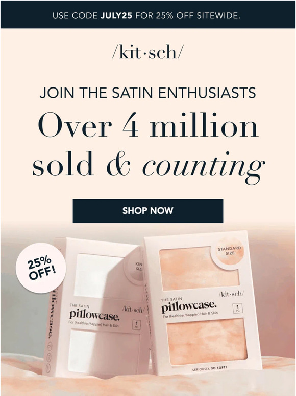 Experience the Satin Sensation: 25% Off Satin Pillowcases & more!