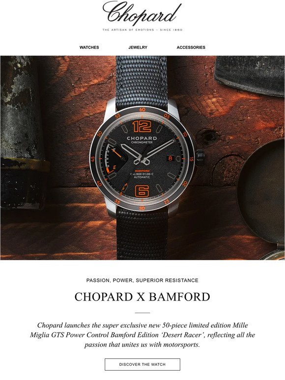 Chopard x Bamford – Passion, power, superior resistance