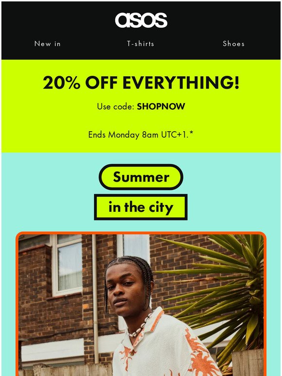 20% off everything! 💥