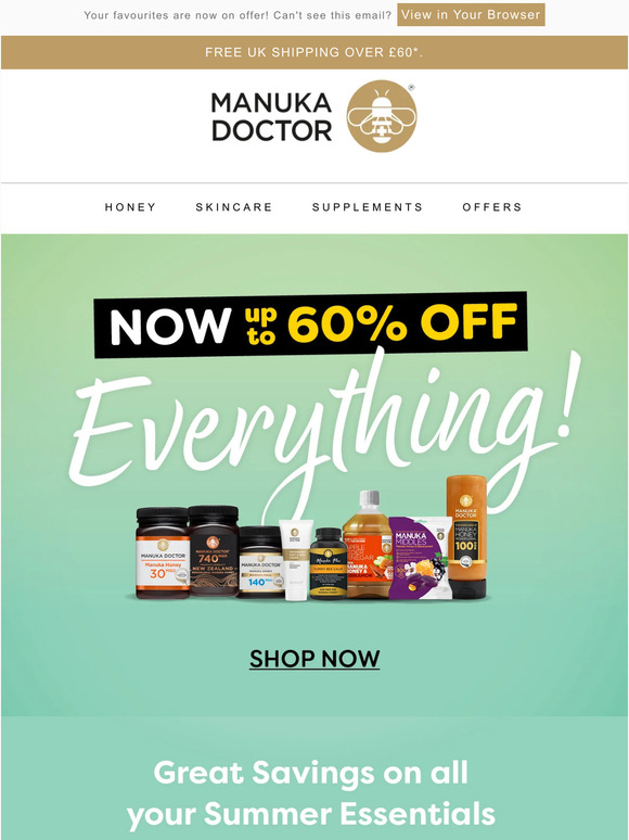 EVERYTHING On Offer. Up to 60% Off