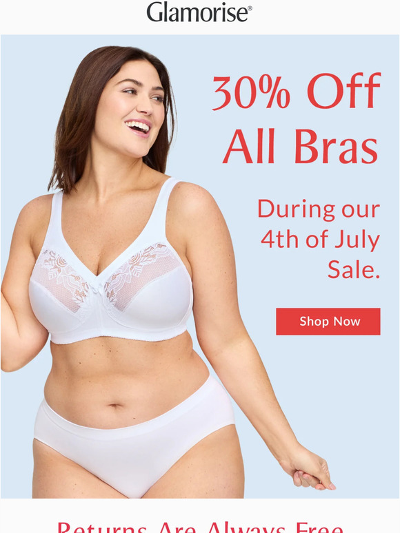 All bras are 30% off