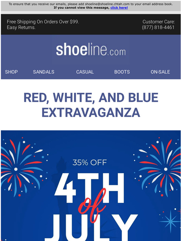 Celebrate the 4th early with 35% Off!