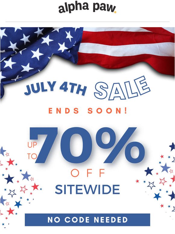 July 4th Sale Ends Soon 🇺🇸 🔥