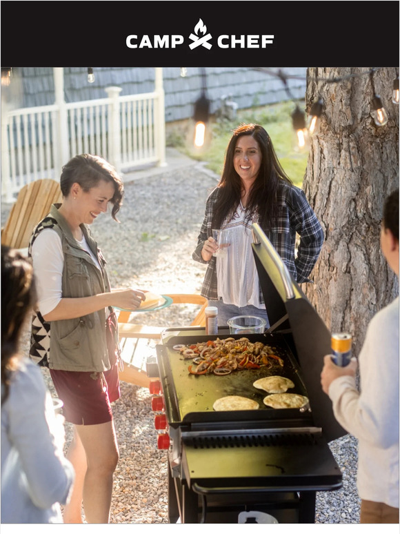 campchef Free BlueCut Apron With A Flat Top Grill Milled