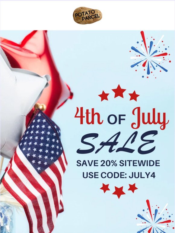 Celebrate Independence Day with 20% Off Your Entire Order! 🇺🇸