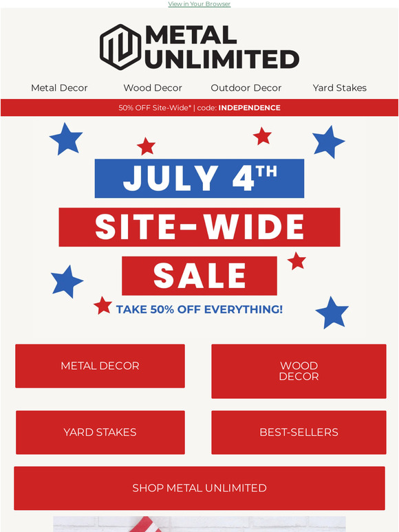 50% OFF SITE-WIDE ❤️🤍💙