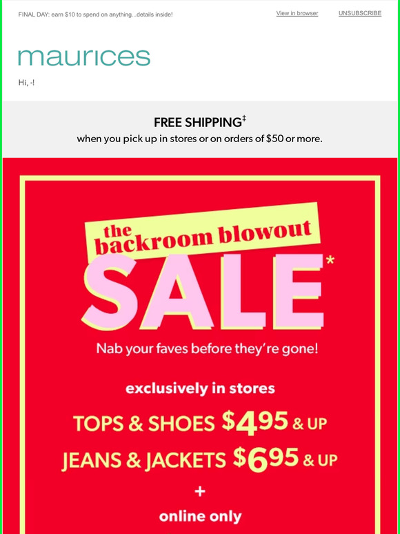 Email Newsletters Shop Sales, Discounts, and Coupon Codes