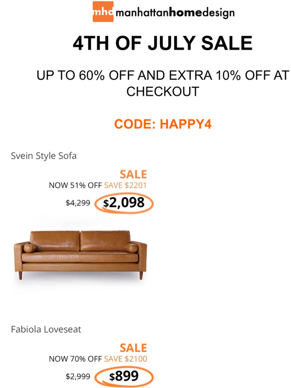 Exclusive 4th of July sale! Up to 60% off + Extra 10% off at checkout