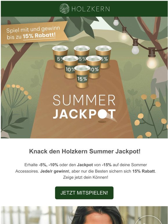 🤑 Summer Jackpot: bis zu -15% Extra