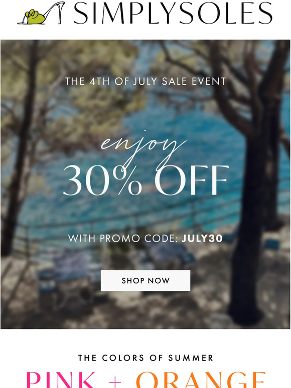 Simply Soles ON SALE The colors of summer Milled