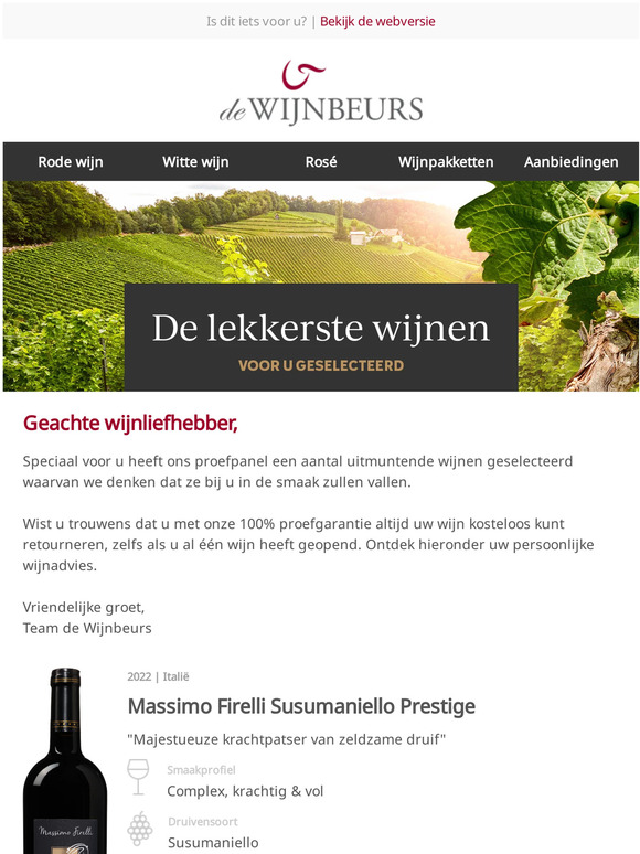 Voor u geselecteerd: Massimo Firelli Susumaniello Prestige