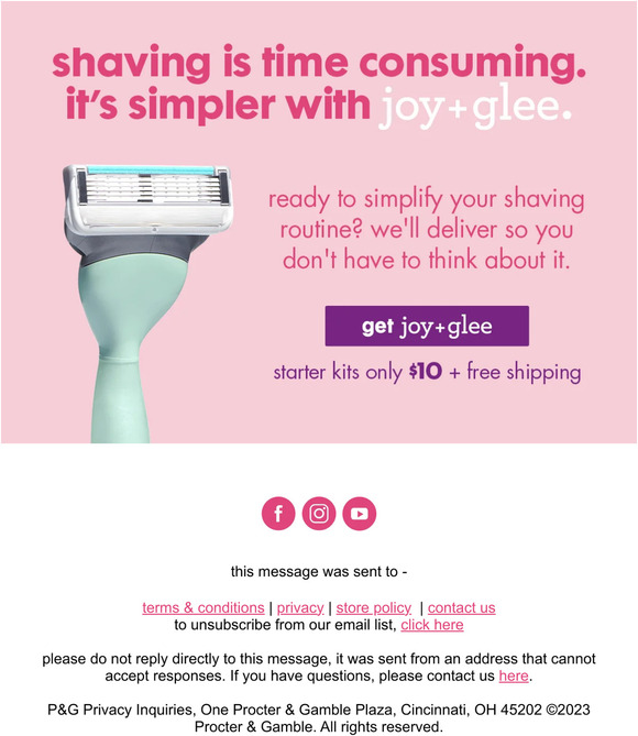 we get it. we put off shaving as long as possible, too.