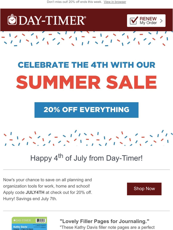 4th of July Sale Happening Now!