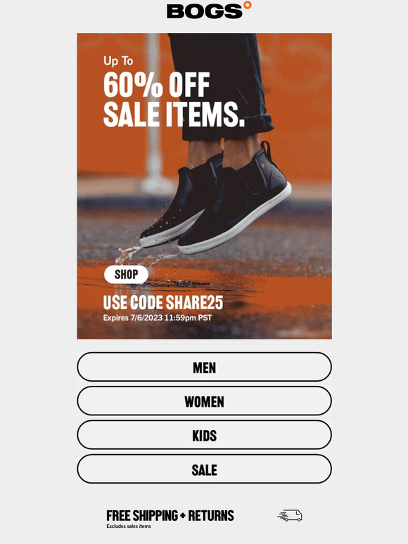 Up to 60% Off Sale Items! | Use Code SHARE25