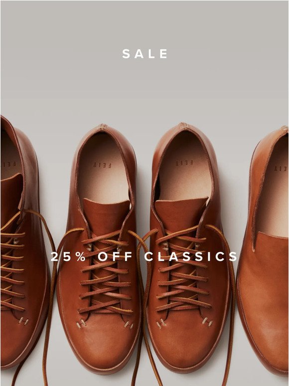 Biannual Sale on Classic Styles