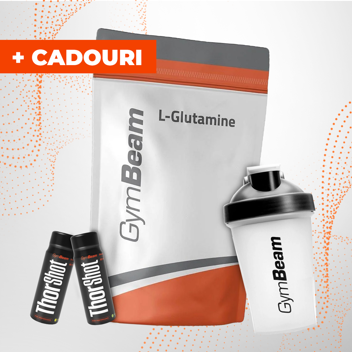 L-Glutamină - GymBeam + cadouri