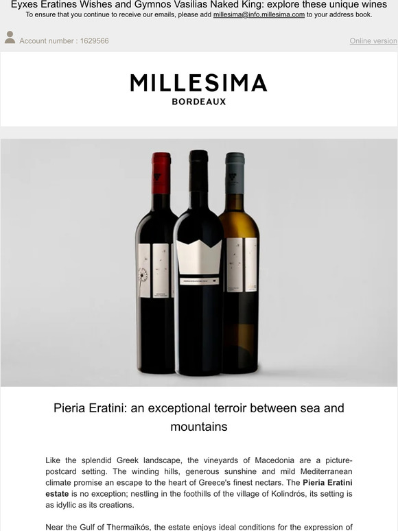 Pieria Eratini: innovation for Greek wines