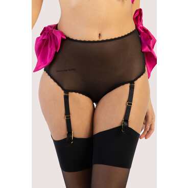 Dahlia Birthday Bow High Waist Suspender Brief