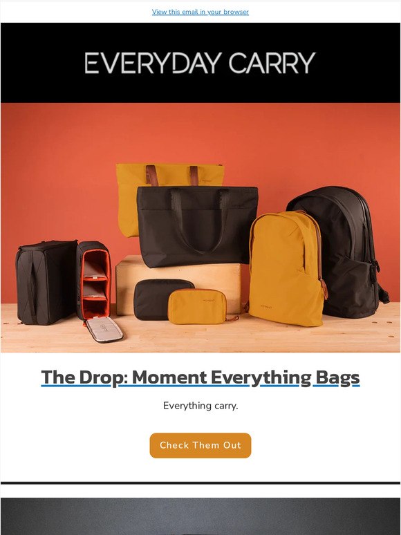 The Drop: Moment Everything Bags