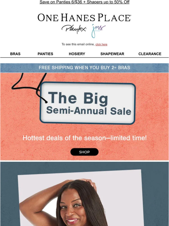 Hanes Refill Your Top Drawer Bras 12.98 & Up Milled